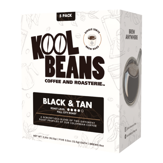 Black & Tan Single Serve Pour Over 5 ct